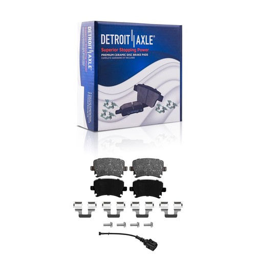 8pc Front Rear Brake Rotors Ceramic Brake Pads Kit for A3 Quattro CC Eos Jetta - Picture 6 of 8