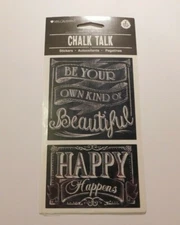 Mrs Grossman's Stickers Lot 2 Sheets Package Chalk Talk ~Be Your Own Kind~ 2014