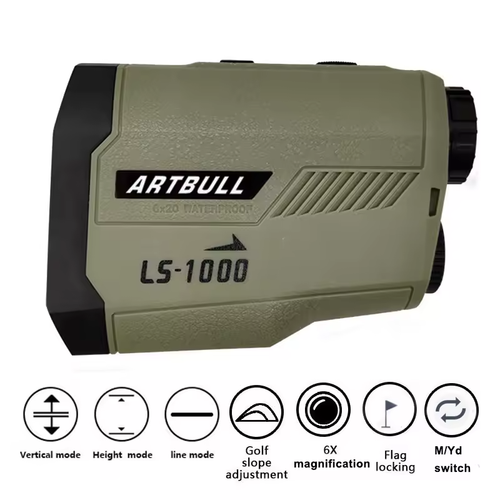 Artbull 6.5X 1000m Golf Laser Range Finder 5 Modes Flag-locking Huntings - Picture 8 of 14