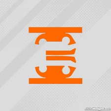 FLUORESCENT ORANGE IAME X30 HEAD STICKER KIT - KARTING - JakeDesigns