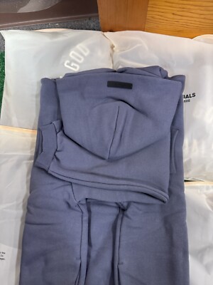Fear Of God Essentials Hoodie KIDs Size 14/16 “ Marine” Authentic