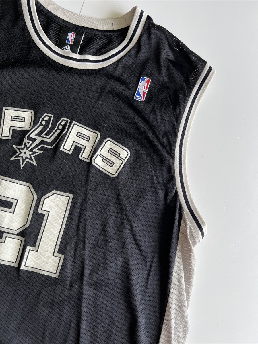 TIM DUNCAN SAN ANTONIO SPURS #21 JERSEY MEN'S XL ADIDAS