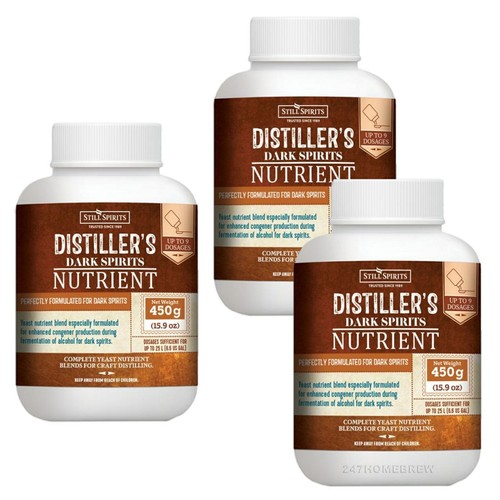 3x Still Spirits Distillers Nutrient Dark Spirits 450g up to 9 Doses