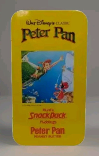 Disney Peter Pan Pencil Case Tin Holographic Sticker VTG 1990 3D Sticker
