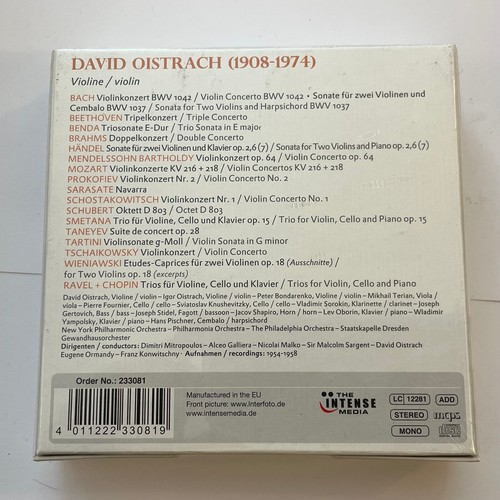 David Oistrakh - Powerful Poet (10 x CD Box Set) NEW & SEALED David Oistrach - Picture 2 of 2