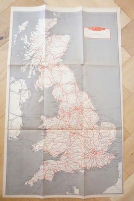 March 1960 British Rail London Midland Region Passenger Network Railway Map