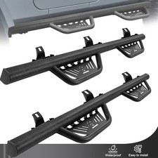 Side Steps Rails Bar Fit 2018-2026 Jeep Wrangler JL 4 Door Running Boards BLK