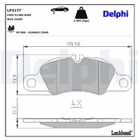 Delphi BremsbelÄGe Satz Vorne Passend FüR Porsche 718 911 Boxster Cayman | LP317