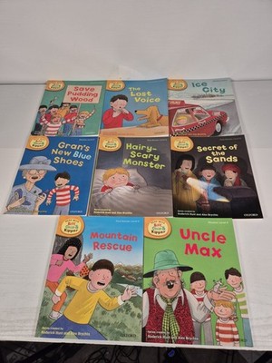 8x Biff, Chip And Kipper Books Level 6 Read With Oxford Phonics First Stories 