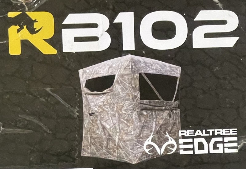 Rhino blinds RB102 2 Person Hunting Ground Blind, Realtree Edge NEW IN BOX