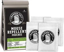 Grandpa Gus'S Extra-Strength Mouse Repellent Pouches, Cinnamon/Peppermint Oils R