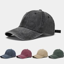 Cotton Baseball Cap Ball Dad Hat Adjustable Plain Solid Washed Men Premium 2026