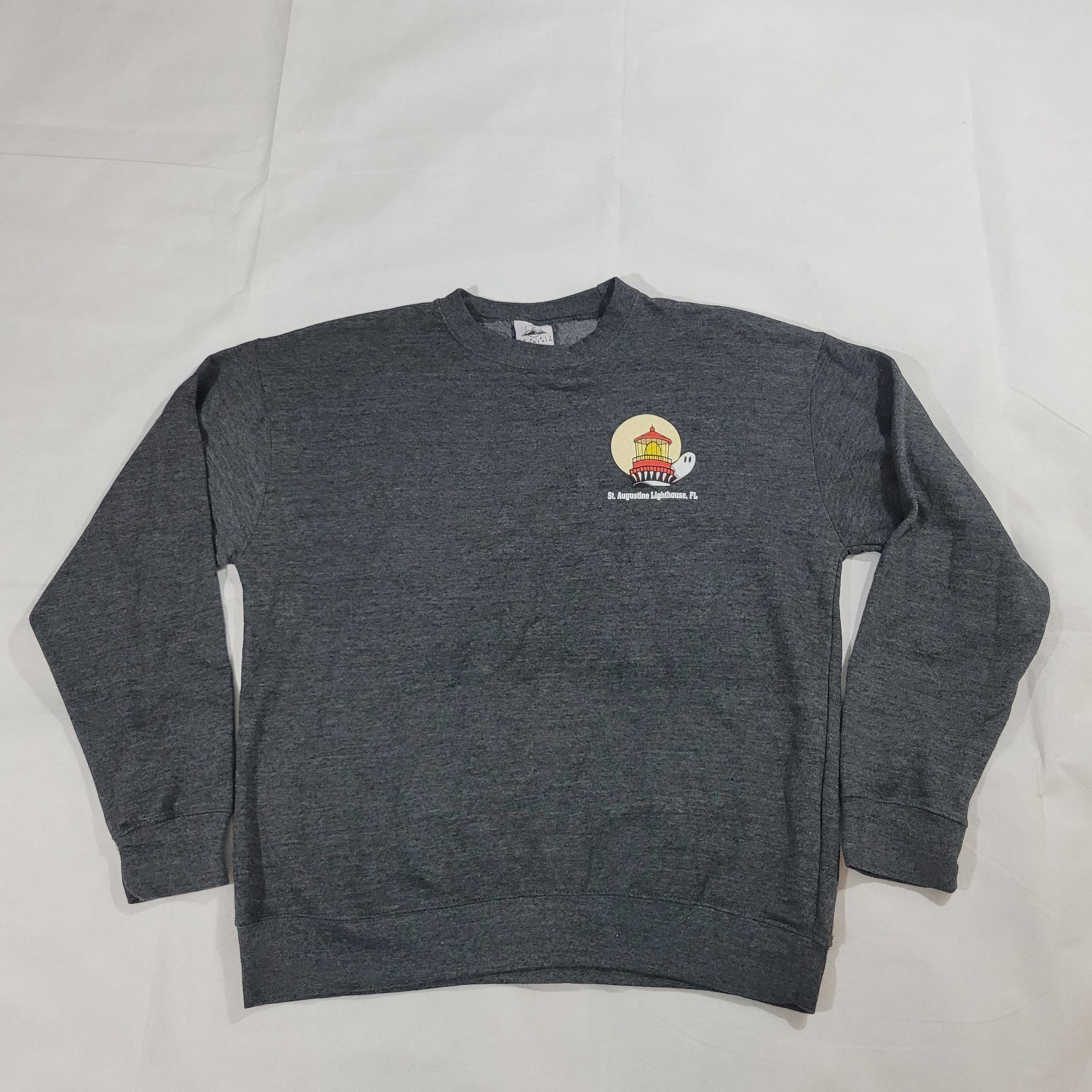 St. Augustine Lighthouse Sweatshirt Large Gray Pa… - image 1