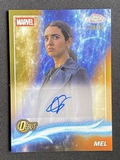 Geraldine Viswanathan as Mel 2025 Topps Chrome Marvel Studios Gold Auto /50