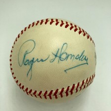Rogers Hornsby Gil Hodges Casey Stengel Signed National League Baseball Beckett