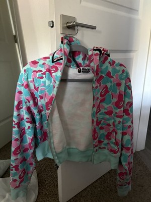 BAPE Cropped Full Zip Miami Jacket Medium Women s