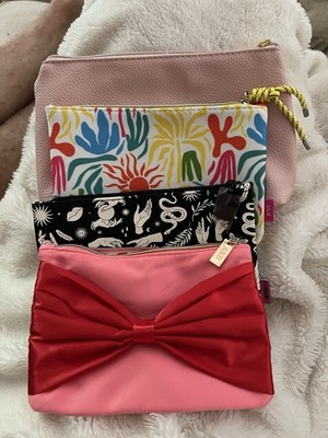 Ipsy  Cosmetic Makeup Bags~ Lot Of 4 Different Colors/patterns