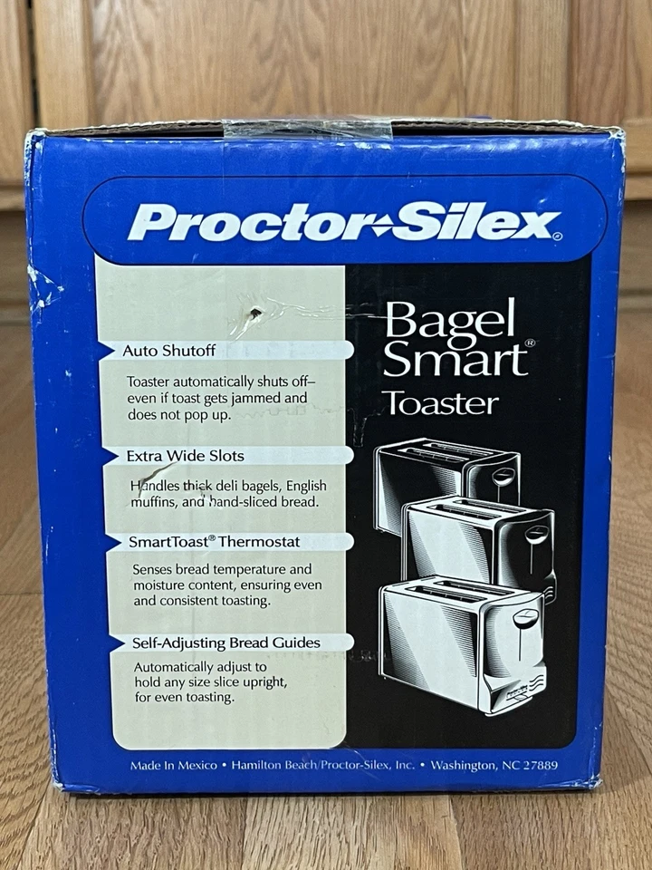 Vintage Proctor Silex Bagel Smart Toaster NEW IN BOX 22225 Extra-wide Slots - Image 2 of 4