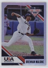 2020 USA Baseball Stars & Stripes Longevity Sapphire 2/49 Brennan Malone 2t9