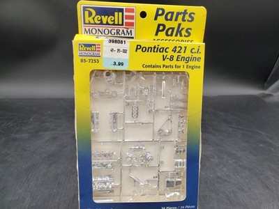   Revell Monogram Parts Paks Pontiac 421 C.I. V8 Engine 1:25 Model Kit 85-7253