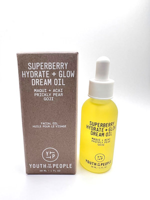 YOUTH TO THE PEOPLE Superberry Hydrate + Glow Dream Oil   1 fl oz / 30 ml   NEW