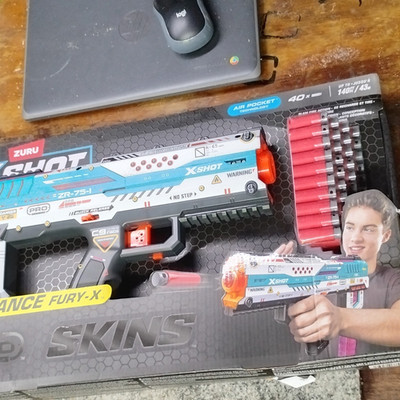 ZURU X-Shot Skins Pro Series Fury-X Dart Gun with Foam Darts