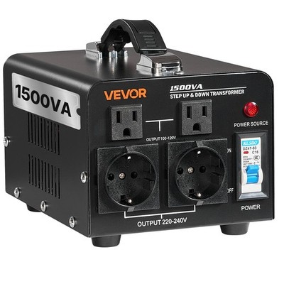 Voltage Converter Transformer, 1500VA, Heavy Duty Step Up/Down Power Transformer