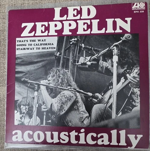 Led Zeppelin- EP - Acoustically  - EX-/EX - Australian Pressing