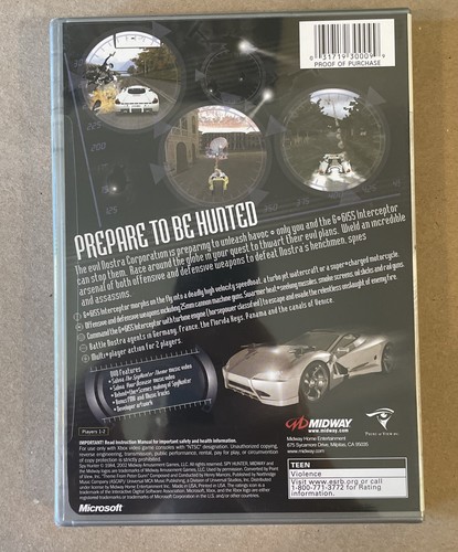 SpyHunter Platinum Hits (Microsoft Xbox, 2002) Sealed - Picture 2 of 3