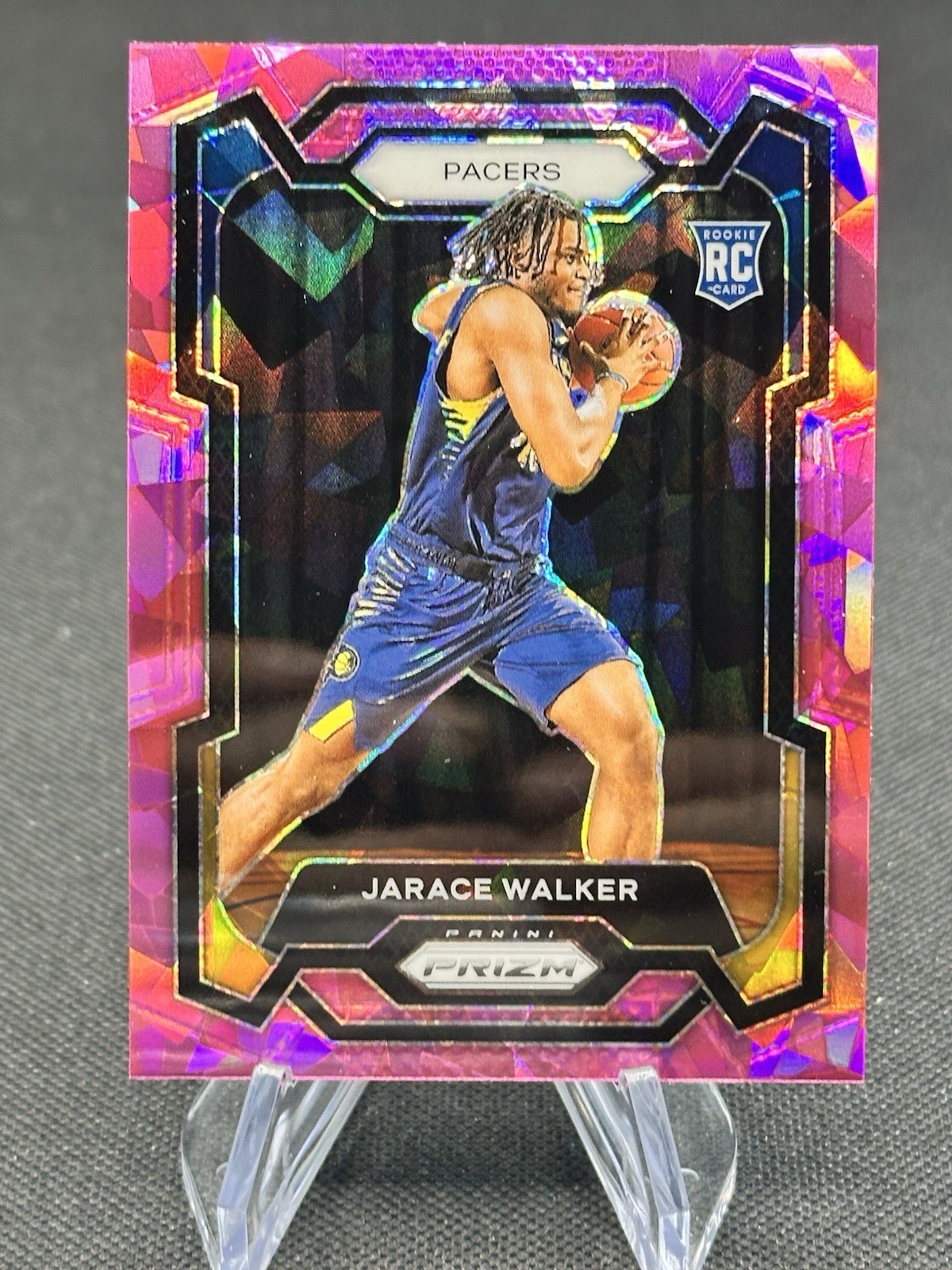 2023-24 Panini Prizm Jarace Walker RC Pink Ice Prizm #168 Pacers Rookie