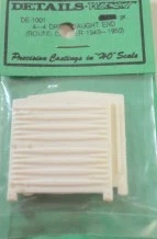 Details West DE-1001 HO Dreadnaught End (Round Corner 1940-1950) (4-4)