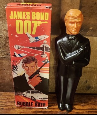 1979 ''MOONRAKER'' Roger Moore Bond 007 NOVELTIME ''BUBBLE BATH'' FIGURE In The BOX