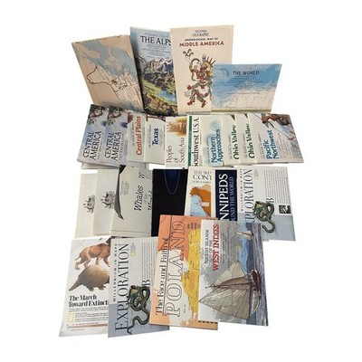 Lot 21 National Geographic Maps Inserts 1968-1992 Travel History World USA Whale