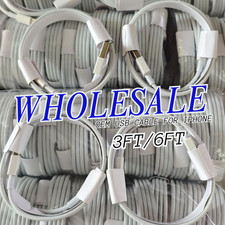 6FT/3Ft USB Fast Charger LOT Charging Cable Cord For i-Phone 14 13 12 11 8 6 SE