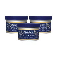 Wright's Silver Cleaner and Polish Cream - 8 Oz 3 PACK