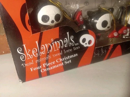 "SKELANIMALS" Kurt S. Adler Four Piece 2007 Christmas Ornament Set, New! image 6