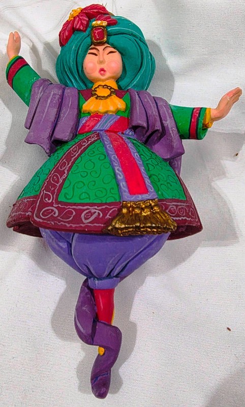 Dept 56 Nutcracker Suite Chinese ORIENTAL DANCER Christmas Ornament DAMAGE 75744