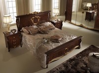 Klassisches Schlafzimmer Set Bett 2X Nachttisch Luxus Betten MöBel 3Tlg Holz Neu