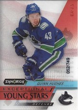 2020-21 Synergy Exceptional Young Stars #EY17 Quinn Hughes /749 - NM-MT