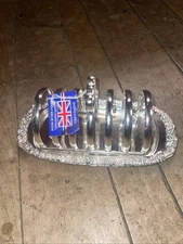 Vintage Queen Anne Silver-plated Toast Serving Rack Vintage