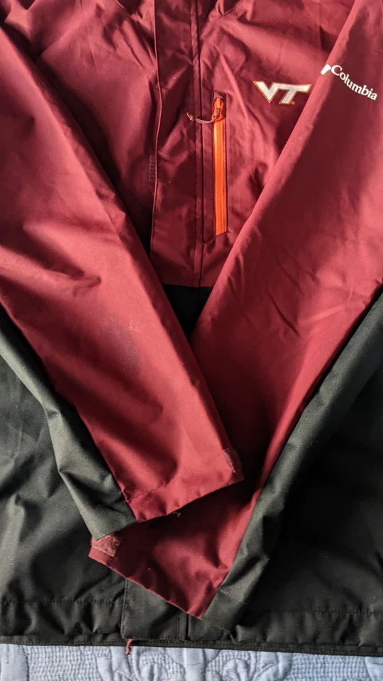 10) ~COLUMBIA + VIRGINIA TECH WindBreaker lightweight Men's jacket size XXL~ - Image 3 of 4