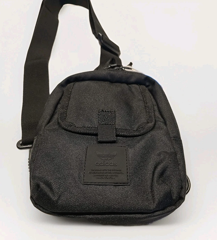 Adidas Utility Mini Sling Black ● Free Shipping ● Festival Bag ● Lightweight - Image 3 of 4