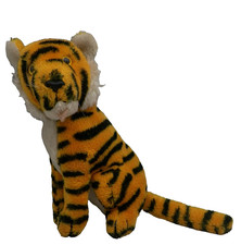 Vintage 1978 Dakin Tiger Plush 11" Stuffed Animal Yellow Black stripe Cat