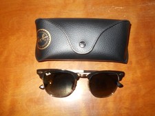 Ray Ban RB 3716 9004/71 Black Silver Frame Blue 51mm Glass Lens Sunglasses