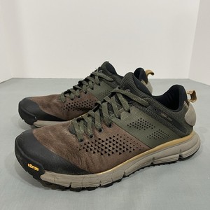 Danner Trail 2650 Mens 8 Dark Brown Green Hiking Shoes 61270 Vibram Wide EE