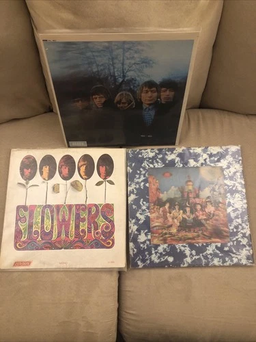 The Rolling Stones Stereo/Mono LP Lot Between The Buttons, Flowers, Satanic Rare
