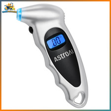 Digitaler Reifendruckprüfer bis 150 PSI mit LCD-Display und Adapter