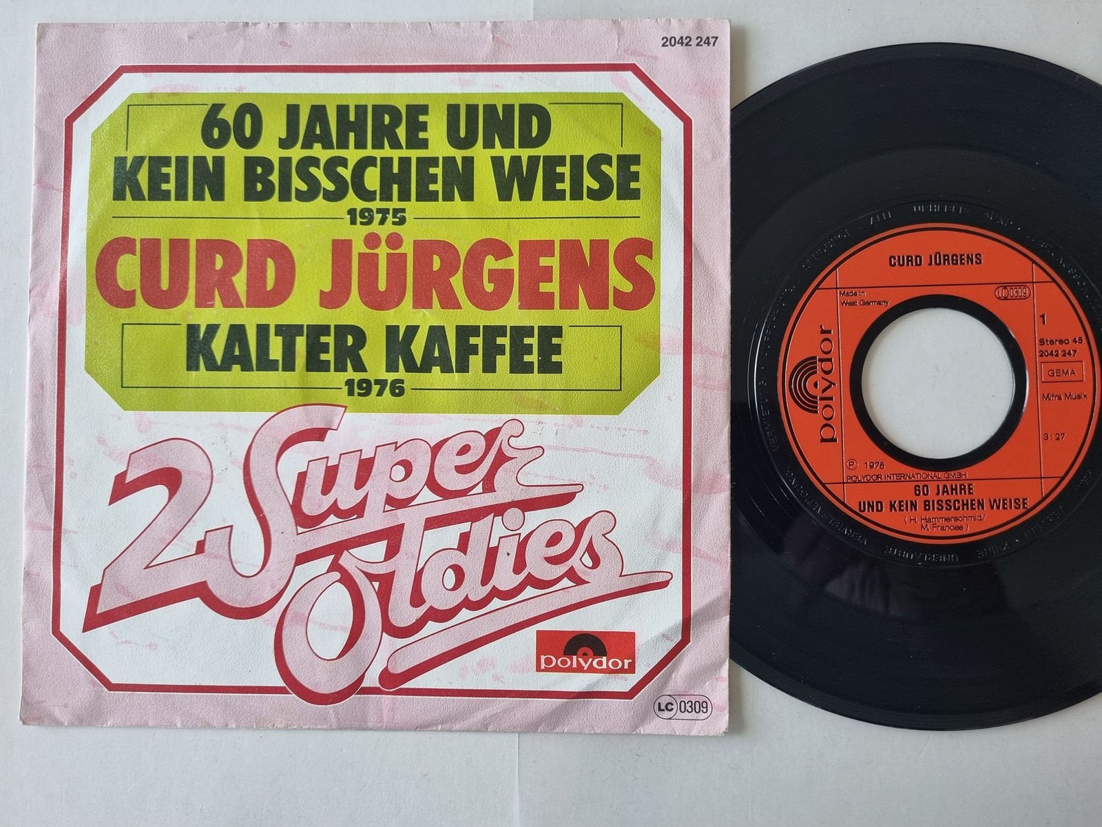 Curd Jürgens - 60 Jahre Und Kein Bisschen Weise/ Kalter Kaffee 7'' Vinyl Germany