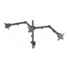 Manhattan Triple Desk Mount for TV & Monitors, For screens: 10" to 27", Clamp...