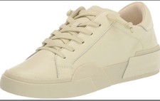 Women  s Dolce Vita Zina 360 6.5 Casual Cream Colored Sneakers New